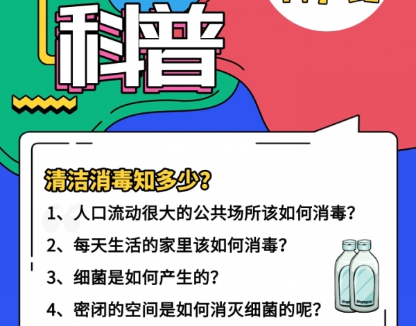 科普行、云上直播回顧|消毒清潔之行